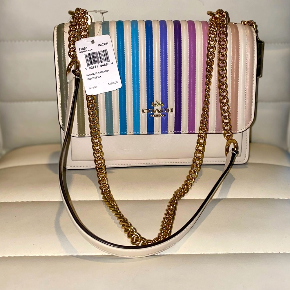 GENTLY USED COACH OMBRÉ QUILTED KLARE CROSSBODY